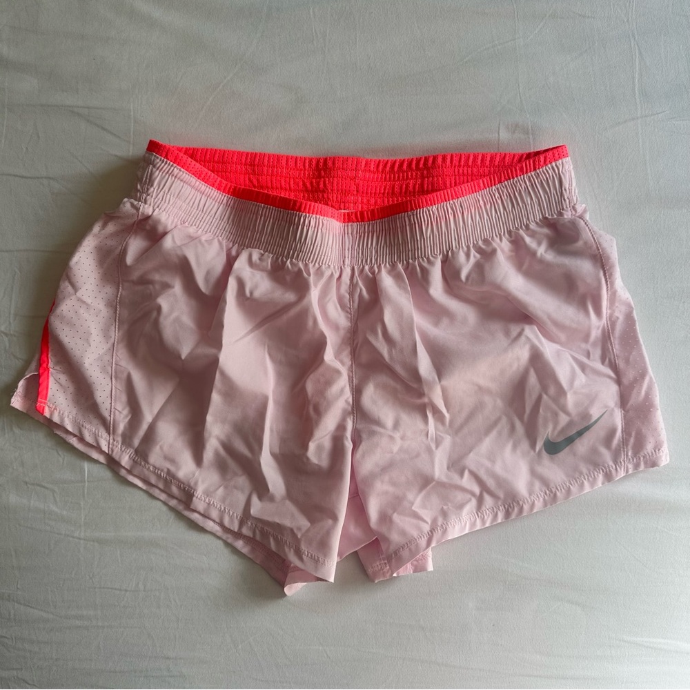 Nike pink running shorts size small